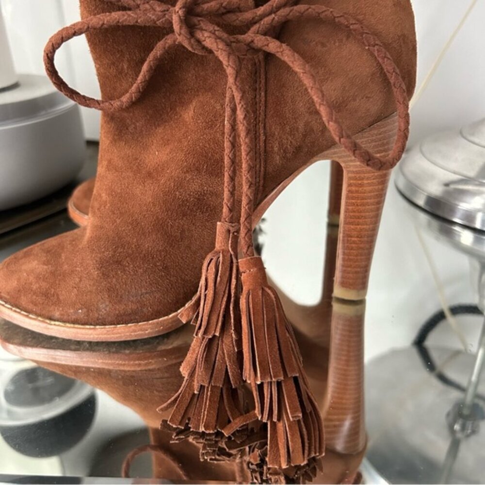 Joie Chap Suede Ankle Boots - Picture 5 of 6